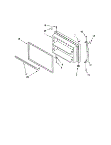 Freezer Door parts for Kenmore Refrigerator 106.63984300 (10663984300, 106 63984300) from AppliancePartsPros.com