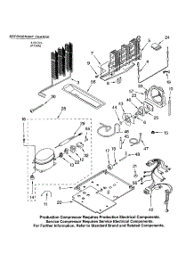 Unit parts for Kenmore Refrigerator 106.63984300 (10663984300, 106 63984300) from AppliancePartsPros.com