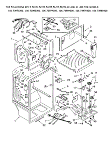 Liner parts for Kenmore Refrigerator 106.63984300 (10663984300, 106 63984300) from AppliancePartsPros.com