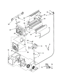 Icemaker parts for Kenmore Refrigerator 106.63984300 (10663984300, 106 63984300) from AppliancePartsPros.com