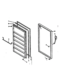 Door Parts parts for Kenmore Freezer 106.6422110 (1066422110, 106 6422110) from AppliancePartsPros.com