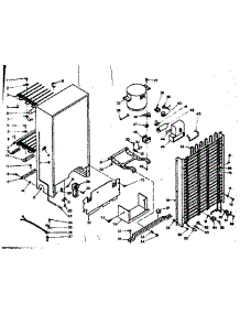Unit Parts parts for Kenmore Freezer 106.6422150 (1066422150, 106 6422150) from AppliancePartsPros.com