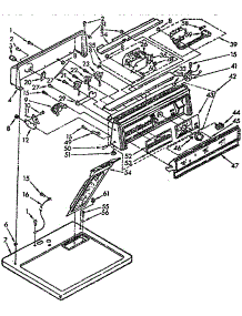 Top And Console Assembly parts for Kenmore Dryer 110.76491600 (11076491600, 110 76491600) from AppliancePartsPros.com