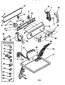 Top And Console parts for Kenmore Dryer 110.76512693 (11076512693, 110 76512693) from AppliancePartsPros.com