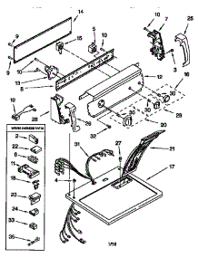 Top And Console parts for Kenmore Dryer 110.76512694 (11076512694, 110 76512694) from AppliancePartsPros.com