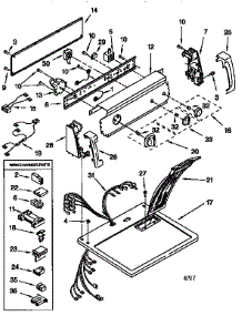 Top And Console parts for Kenmore Dryer 110.76612692 (11076612692, 110 76612692) from AppliancePartsPros.com