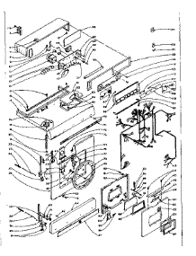 Top And Front parts for Kenmore Washer Dryer Combo 110.5910903 (1105910903, 110 5910903) from AppliancePartsPros.com