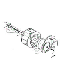 Cylinder And Hub parts for Kenmore Washer Dryer Combo 110.5910952 (1105910952, 110 5910952) from AppliancePartsPros.com