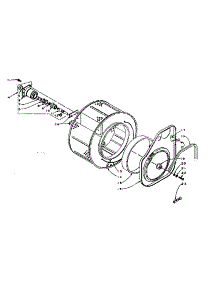 Cylinder And Hub parts for Kenmore Washer Dryer Combo 110.5910960 (1105910960, 110 5910960) from AppliancePartsPros.com