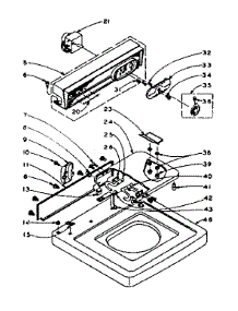 Top And Console Assembly parts for Kenmore Washer 110.5914000 (1105914000, 110 5914000) from AppliancePartsPros.com