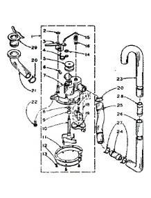 Water System parts for Kenmore Washer 110.5914200 (1105914200, 110 5914200) from AppliancePartsPros.com