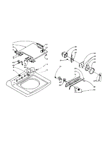Machine Top Assembly parts for Kenmore Washer 110.5914451 (1105914451, 110 5914451) from AppliancePartsPros.com