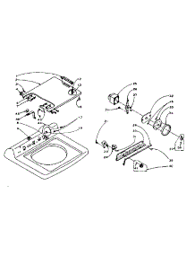 Machine Top Assembly parts for Kenmore Washer 110.5914501 (1105914501, 110 5914501) from AppliancePartsPros.com