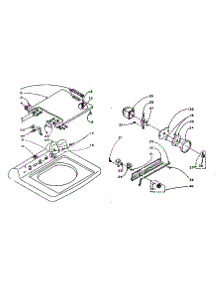 Machine Top Assembly parts for Kenmore Washer 110.5915450 (1105915450, 110 5915450) from AppliancePartsPros.com