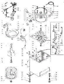 Machine Sub-Assembly parts for Kenmore Washer 110.5915650 (1105915650, 110 5915650) from AppliancePartsPros.com