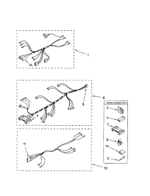 Wiring Harness parts for Kenmore Dryer 110.60012001 (11060012001, 110 60012001) from AppliancePartsPros.com
