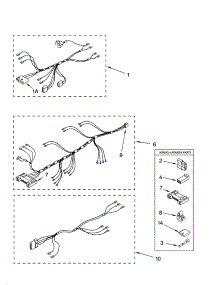 Wiring Harness Parts parts for Kenmore Dryer 110.60012002 (11060012002, 110 60012002) from AppliancePartsPros.com