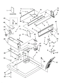Top And Console Parts parts for Kenmore Dryer 110.60012002 (11060012002, 110 60012002) from AppliancePartsPros.com