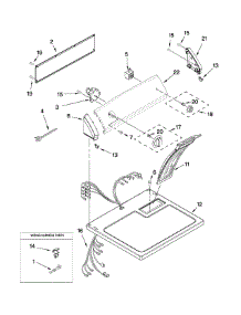Top And Console Parts parts for Kenmore Dryer 110.60022010 (11060022010, 110 60022010) from AppliancePartsPros.com