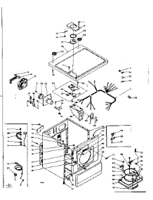 Machine Sub-Assembly parts for Kenmore Dryer 110.6117203 (1106117203, 110 6117203) from AppliancePartsPros.com