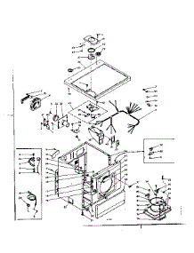 Machine Sub-Assembly parts for Kenmore Dryer 110.6117213 (1106117213, 110 6117213) from AppliancePartsPros.com