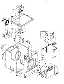 Machine Sub-Assembly parts for Kenmore Dryer 110.6117221 (1106117221, 110 6117221) from AppliancePartsPros.com