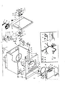 Machine Sub-Assembly parts for Kenmore Dryer 110.6117230 (1106117230, 110 6117230) from AppliancePartsPros.com