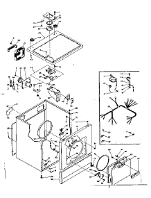 Machine Sub Assembly parts for Kenmore Dryer 110.6117231 (1106117231, 110 6117231) from AppliancePartsPros.com