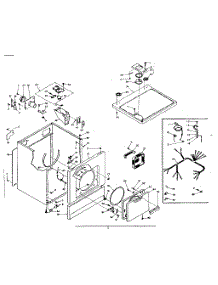 Machine Sub-Assembly parts for Kenmore Dryer 110.6117232 (1106117232, 110 6117232) from AppliancePartsPros.com