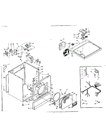 Machine Sub-Assembly parts for Kenmore Dryer 110.6117255 (1106117255, 110 6117255) from AppliancePartsPros.com