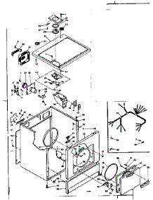 Machine Sub-Assembly parts for Kenmore Dryer 110.6118211 (1106118211, 110 6118211) from AppliancePartsPros.com