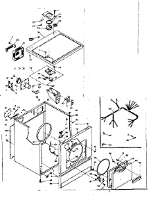 Machine Sub-Assembly parts for Kenmore Dryer 110.6118231 (1106118231, 110 6118231) from AppliancePartsPros.com