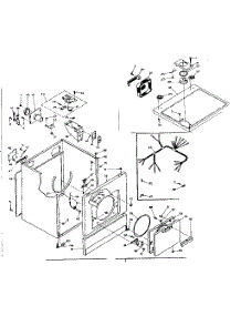 Machine Sub-Assembly parts for Kenmore Dryer 110.6118232 (1106118232, 110 6118232) from AppliancePartsPros.com