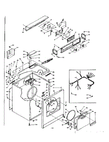 Machine Sub-Assembly parts for Kenmore Dryer 110.6118722 (1106118722, 110 6118722) from AppliancePartsPros.com