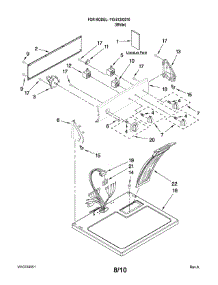 Top And Console Parts parts for Kenmore Dryer 110.61202010 (11061202010, 110 61202010) from AppliancePartsPros.com
