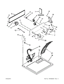 Top And Console Parts parts for Kenmore Dryer 110.61262311 (11061262311, 110 61262311) from AppliancePartsPros.com