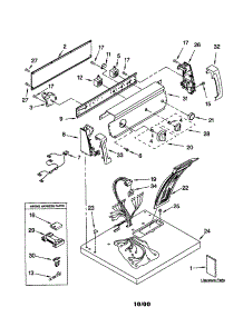 Top And Console parts for Kenmore Dryer 110.61802000 (11061802000, 110 61802000) from AppliancePartsPros.com