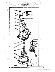 Pump Assembly parts for Kenmore Washer 110.6204010 (1106204010, 110 6204010) from AppliancePartsPros.com