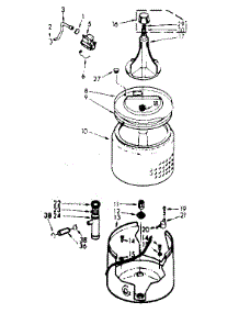 Tub And Basket Assembly parts for Kenmore Washer 110.6804211 (1106804211, 110 6804211) from AppliancePartsPros.com