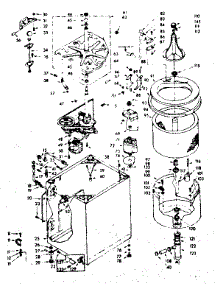 Machine Sub-Assembly parts for Kenmore Washer 110.6804250 (1106804250, 110 6804250) from AppliancePartsPros.com