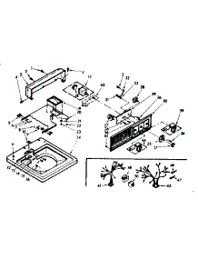 Top And Console Assembly parts for Kenmore Washer 110.6804250 (1106804250, 110 6804250) from AppliancePartsPros.com