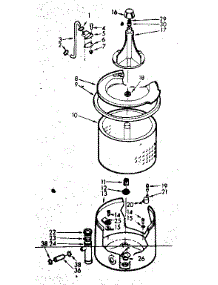 Tub And Basket Assembly parts for Kenmore Washer 110.6804253 (1106804253, 110 6804253) from AppliancePartsPros.com