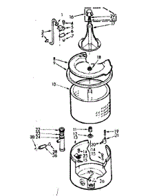 Tub And Basket Assembly parts for Kenmore Washer 110.6804260 (1106804260, 110 6804260) from AppliancePartsPros.com
