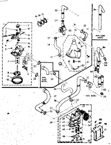 Water System parts for Kenmore Washer 110.6804600 (1106804600, 110 6804600) from AppliancePartsPros.com
