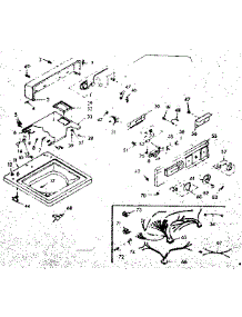 Top And Console Assembly parts for Kenmore Washer 110.6804711 (1106804711, 110 6804711) from AppliancePartsPros.com