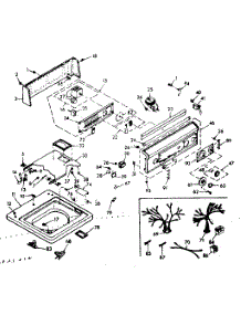Top And Console Assembly parts for Kenmore Washer 110.6804903 (1106804903, 110 6804903) from AppliancePartsPros.com