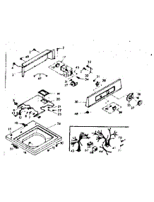 Top And Console Assembly parts for Kenmore Washer 110.6805400 (1106805400, 110 6805400) from AppliancePartsPros.com