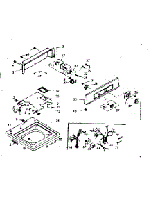 Top And Console Assembly parts for Kenmore Washer 110.6805470 (1106805470, 110 6805470) from AppliancePartsPros.com