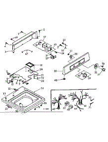 Top And Console Assembly parts for Kenmore Washer 110.6805500 (1106805500, 110 6805500) from AppliancePartsPros.com