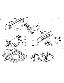 Top And Console parts for Kenmore Washer 110.6805551 (1106805551, 110 6805551) from AppliancePartsPros.com